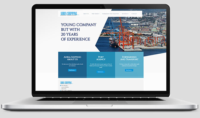 Web stranica - Adria Shipping