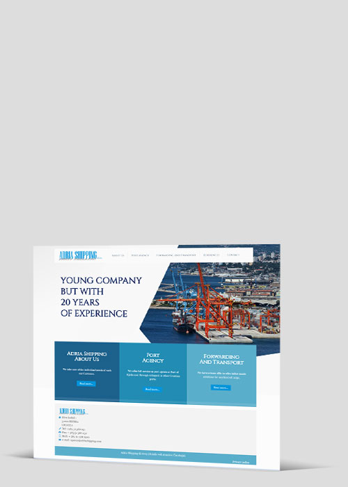 Web stranica - Adria Shipping
