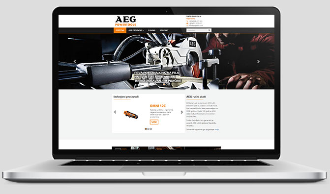 Web trgovina - AEG alati