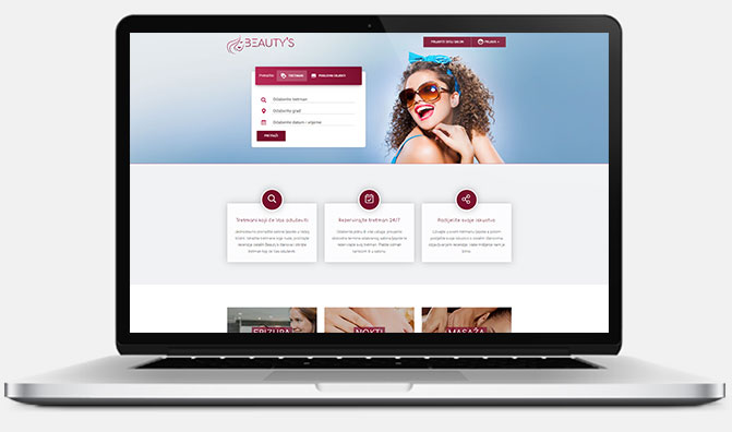 Web aplikacija - Beautys