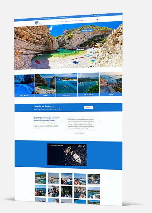 Web stranica - Blue Cave Tours