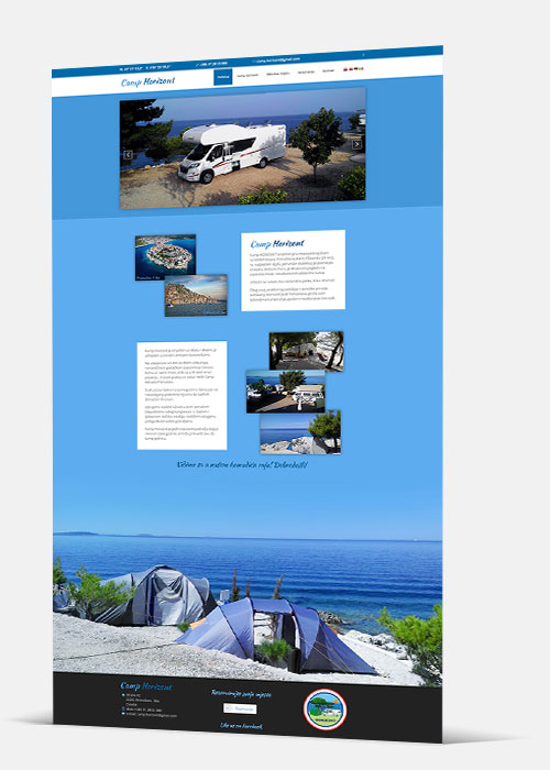 Web stranica - Camp Horizont