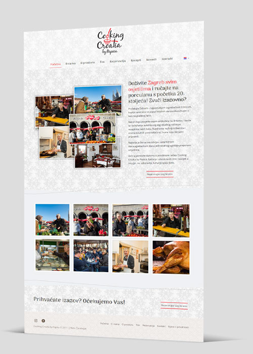 Web stranica - Cooking Croatia