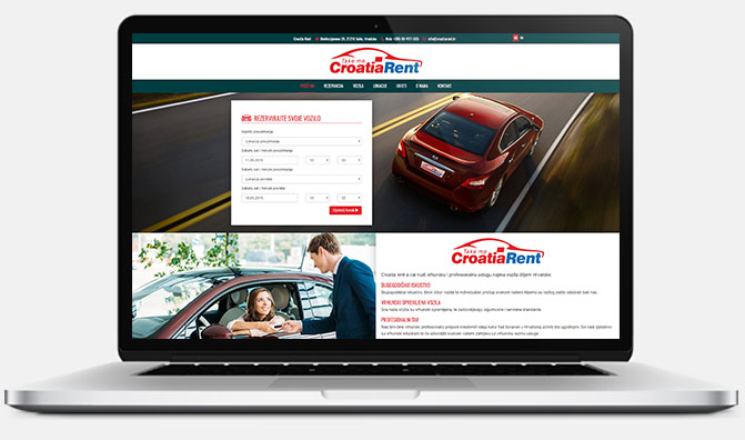 Web aplikacija - Croatia Rent