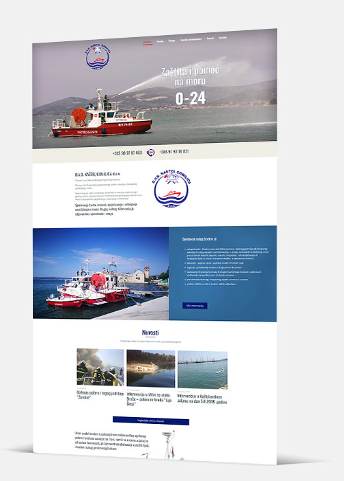 Web stranica - DVD Kaštel Gomilica d.o.o.