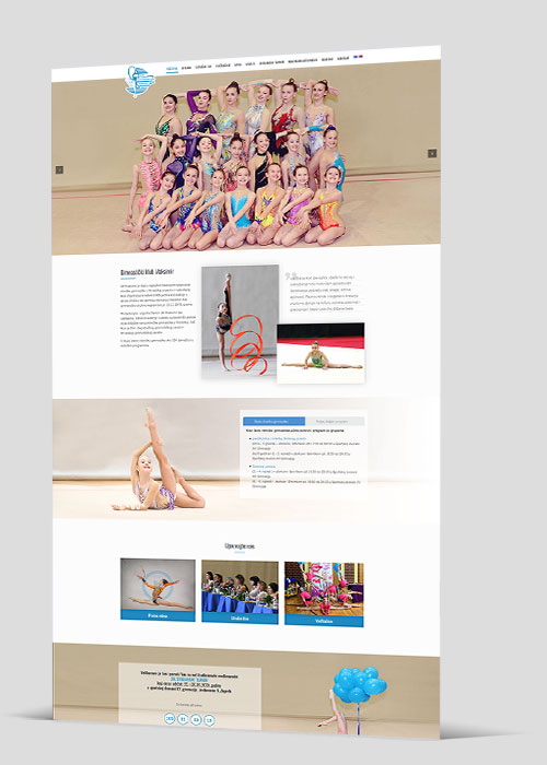 Web stranica - Gimnastički klub Maksimir