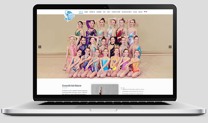 Web stranica - Gimnastički klub Maksimir