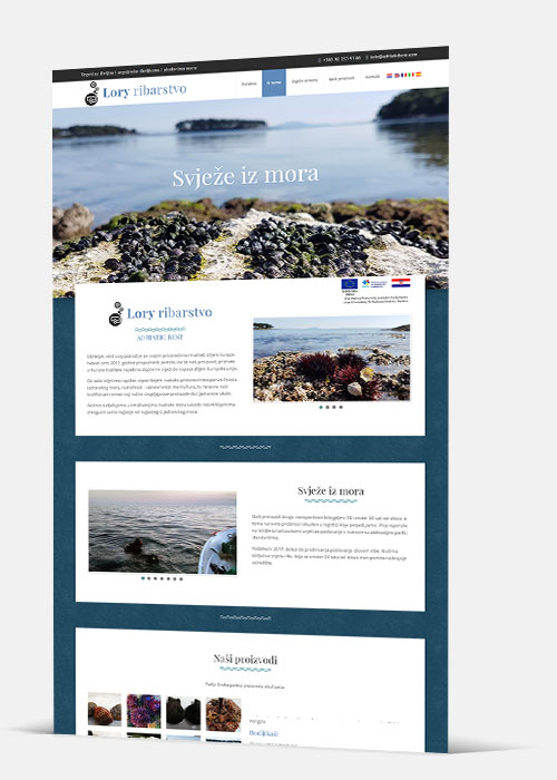 Web stranica - Lory Ribarstvo