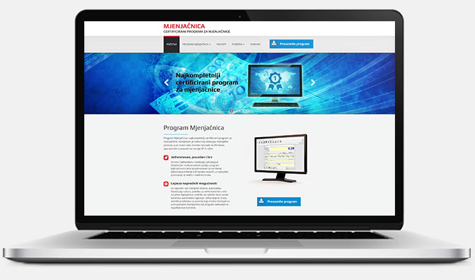 Web stranica - Program Mjenjačnica