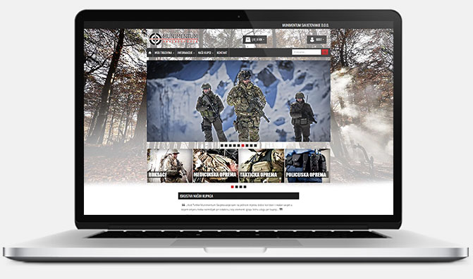 Web trgovina - Munimentum