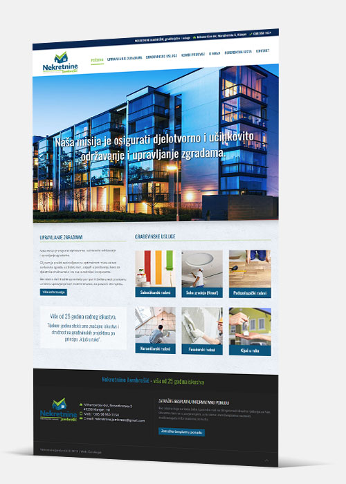 Web stranica - Nekretnine Jamberšić