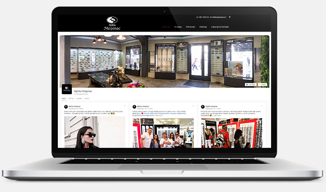 Web stranica - Optika Stepinac