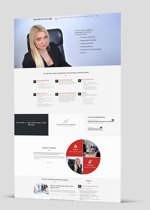 Web stranica - Savjetnica udruga