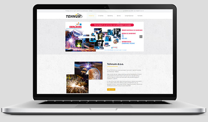 Web stranica - Tehnum