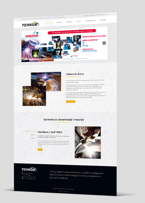 Web stranica - Tehnum