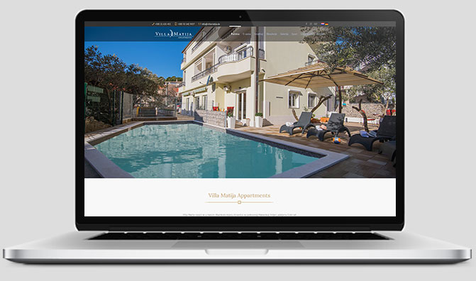 Web stranica - Villa Matija