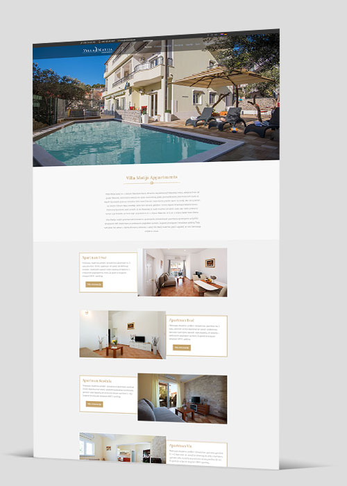 Web stranica - Villa Matija
