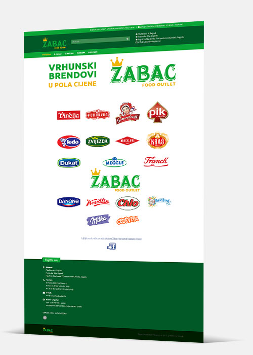 Web stranica - Žabac Food Outlet